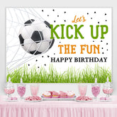 Lasst uns Trete Hoch Der Spaß Glücklich Geburtstag Hintergrund Für Party